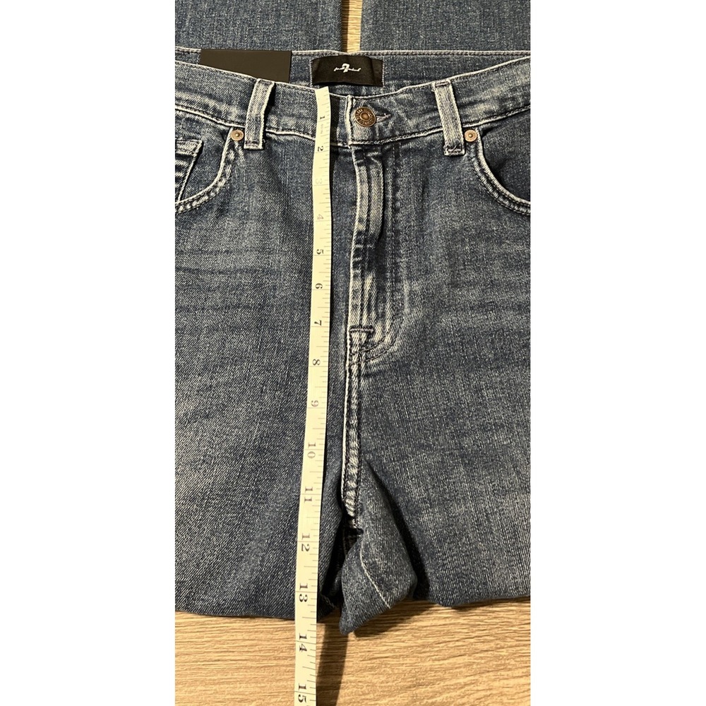 7 For All Mankind NWT Bonnie Curvilinear Barrel Leg High Rise Jean SZ 29 (30x30) - Picture 9 of 13